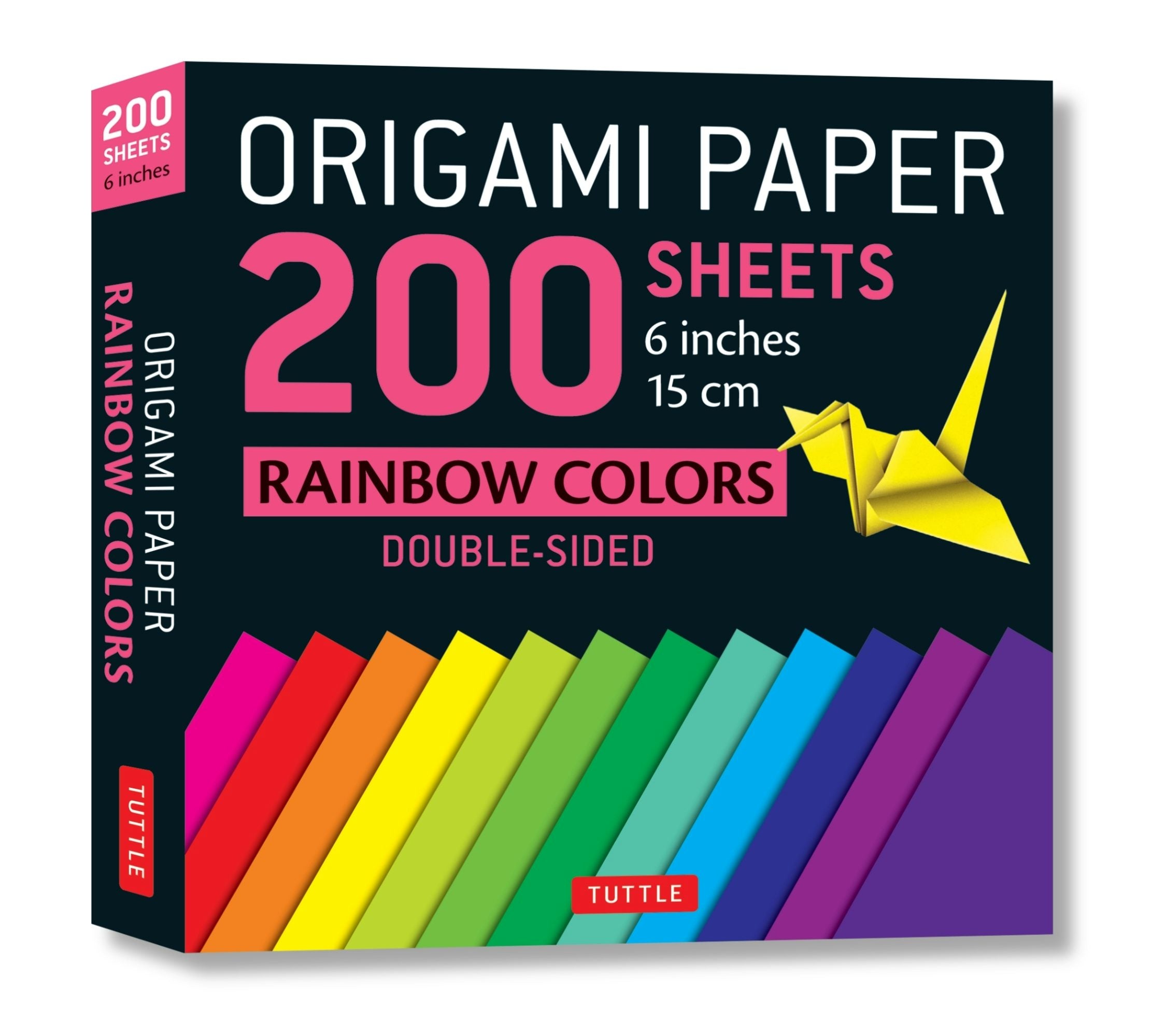 Book cover image for Origami Paper 200 sheets Rainbow Colors 6" (15 cm) ISBN: 9780804847186